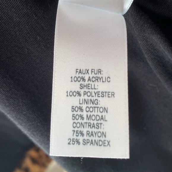 Splendid Women’s Jacket Cheetah Print Fur Bomber Jacket - size: medium - Picture 7 of 10